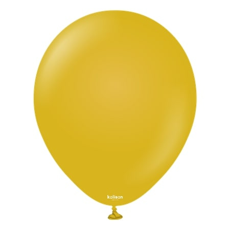Latex Balloons Kalisan Retro Mustard, 30cm, 100 pcs.