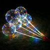 Balloons transparent sticks LED BOBO, pipe 80 cm / 1 pcs.