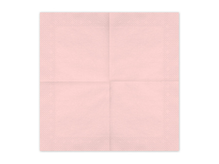 Serwetki papierowe Jasny Różowy 33x33cm 20szt
