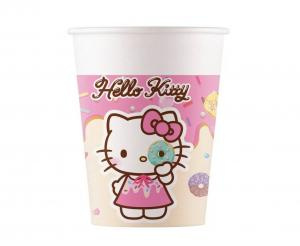 Paper cups Hello Kitty and Kuromi 200 ml 8 pcs
