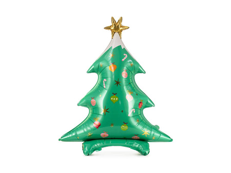 Standing balloon Foil Christmas tree, 78x94cm