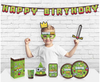 Girlanda papierowa Piksele Happy Birthday Game On, 160 cm