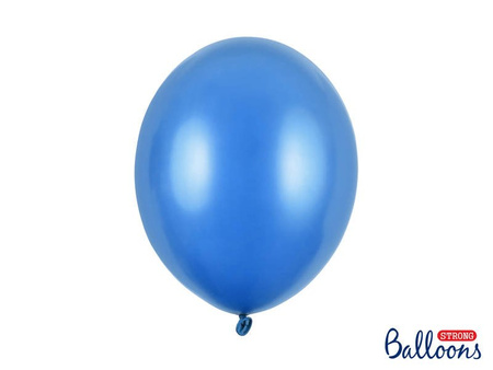 Strong Ballons, metallisch blau, Metallic Cornflower Blue, 30cm, 10 Stk.