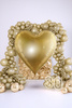 Folienballon Herz Gold 136x129cm