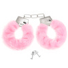Handcuffs with fur, light pink