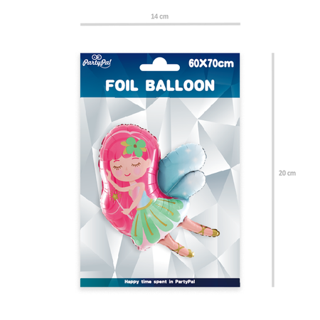 Blumenfairy Ballon pink 60cm x 70 cm