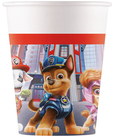 Paw Patrol the movie birthday cups, 8 pcs