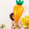 Foil balloon Carrot orange-green 42x91cm