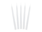 White taper candles, 24 cm, 10 pcs.