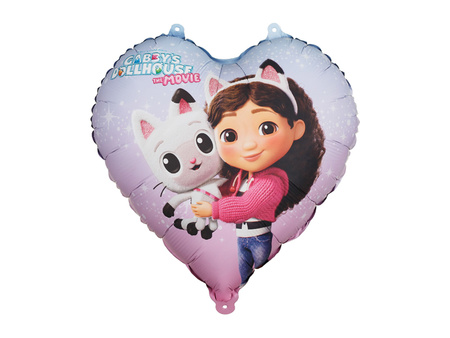 Folienballon Herz Gabbys Dollhouse 35cm