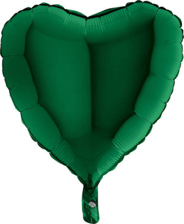 Foil Balloon - Heart dark green 46 cm Grabo