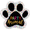 Foil balloon - Party animals, paw 79cm