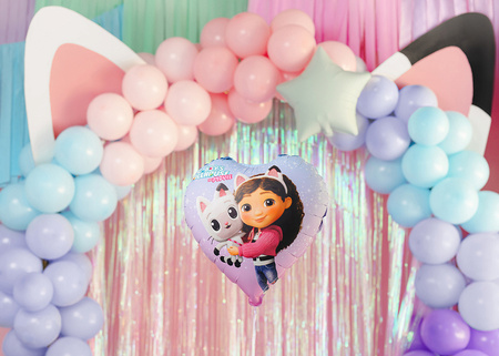 Folienballon Herz Gabbys Dollhouse 35cm