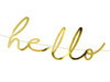 Banner Little Star - Hello Baby, gold, 18x70cm
