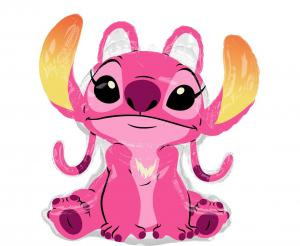 Foil Balloon Pink Angel Lilo & Stitch 66x68 cm
