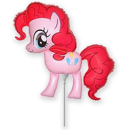 Balon Foliowy - Pinkie Pie My Little Pony na patyk 37 cm