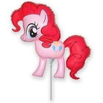 Balon Foliowy - Pinkie Pie My Little Pony na patyk 37 cm