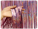 Holographischer Vorhang rosegold 100x200 cm