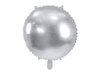 Runder Folienballon Pastille, silber, 45 cm