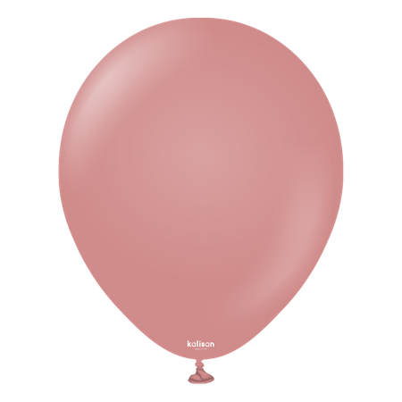 Retro RosewoodLatex-Ballons, Dirty Pink, 13 cm, 100 Stück.