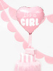 Balon foliowy Serce Różowe - It's a girl, 45cm