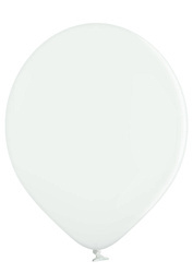 Balony lateksowe B105, Białe Pastel White, 30cm, 100 szt.