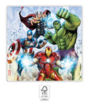 Avengers Papierservietten, Größe 33 x 33 cm, 20 Stück.
