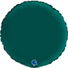 Folienballon - Rund Satinflasche Grün 46 cm, Grabo