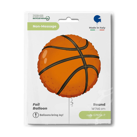 Folienballon Basketball - 46 cm