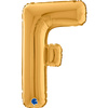 Folienballon-Buchstabe F, 66 cm, Gold