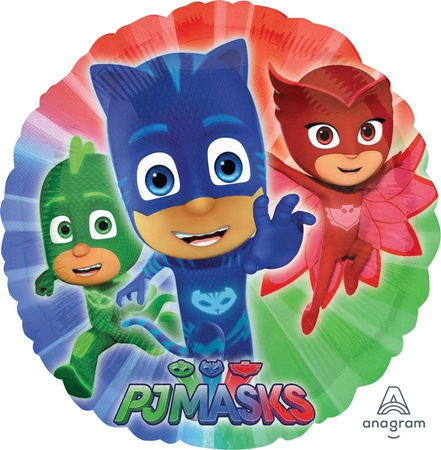 Folienballon PJ Maske Pidżamersi Rund 46cm 