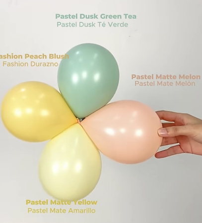 Sempertex Latex Balloons Pastel Dusk Green Tea, 60cm, 1 pcs