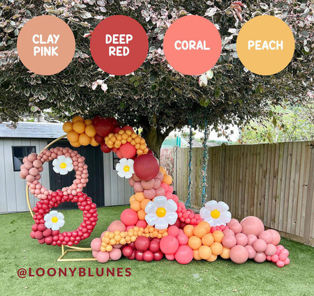 Clay PinkLatex-Ballons, rosa 45 cm, 1 Stk.