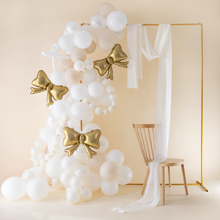 Foil Balloon Bows gold 55 x 42cm 3pcs