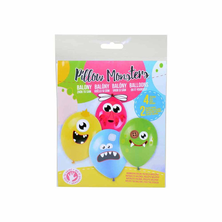 Balony lateksowe potworki Monster, DIY zrób to sam, 25cm