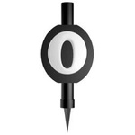 Cake fountain, number 0, 12cm