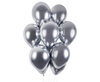 Latex balloons, silver chromium, 33 cm, 50 pcs.