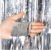 Metallisierter Silbervorhang, 100 x 200 cm