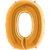 40 foil balloon letter 'O Gold