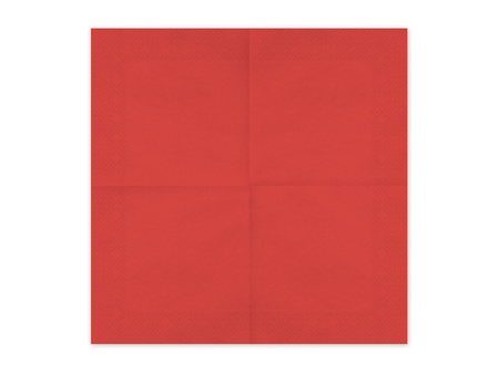 Serwetki papierowe Ciemny Czerwony 33x33cm 20szt