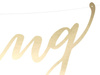 Banner Wedding - Wedding gold, 17x45 cm