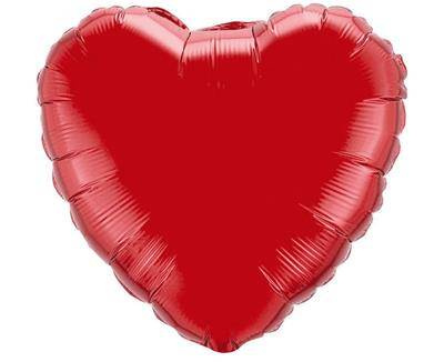 Balon foliowy Serce czerwone, JUMBO 80 cm, Flexmetal