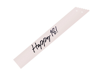 Schärpe Happy 18 – Creme, 76 cm