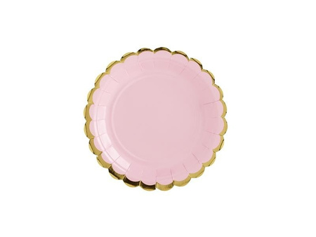 Plates, bright pink, 18 cm (1 op. / 6 pcs.)