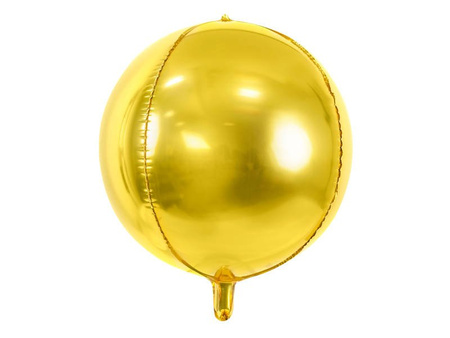 Folienballonkugel, 40 cm, Gold