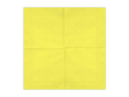 Paper napkins Yellow 33x33cm 20 pcs