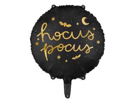 Balon foliowy Hocus Pocus, halloween 45 cm, czarny