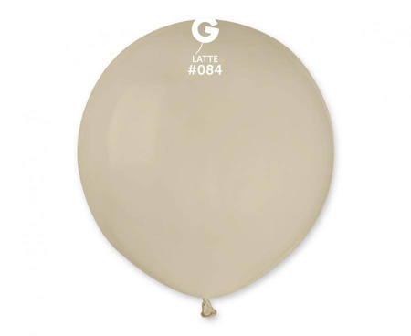 Pastel latex balloons Latte 84, 48cm, 25 pcs.