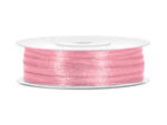 Satin ribbon, light pink ribbon, 3mm / 50m