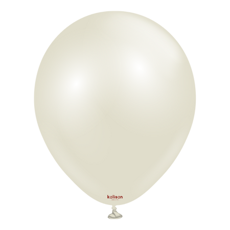 Latex Balloons Kalisan AURA Ivory White, 45cm, 25 pcs.